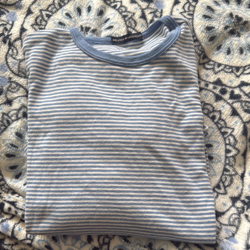 Relwen Mitchell Blue Striped Shirt